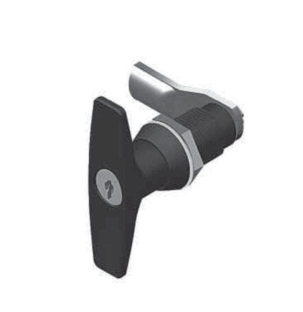 All Electronics Hardware Non-Locking T-Handle Short Shaft Compression Latch - Image 1
