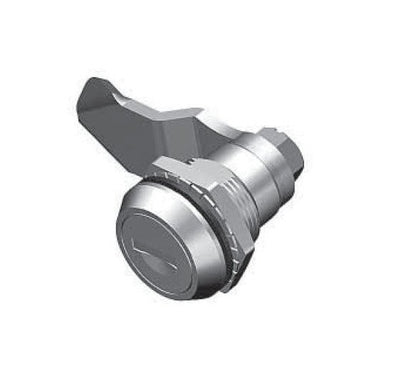 Key Locking Small Quarter Turn Lock, Chrome Plated - FH2233 Key Code - Image 1