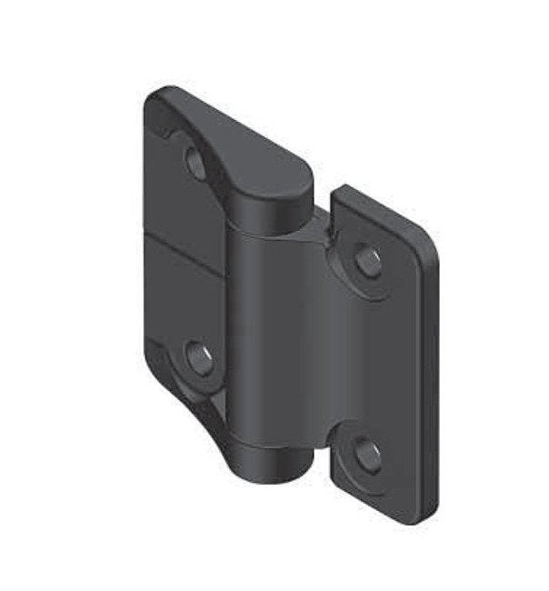 Asymmetric Torque Friction Hinge - Black Powder Coated Finish - Image 1