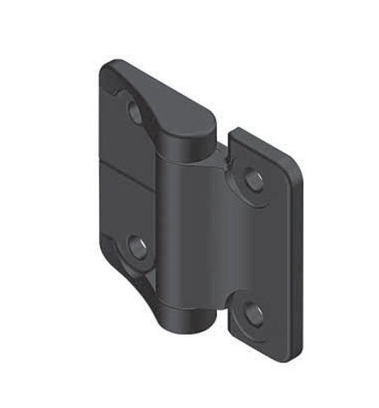 Asymmetric Torque Friction Hinge - Black Powder Coated Finish - Image 1