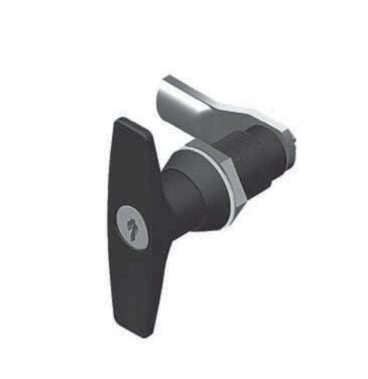 FH751 Key Locking T-Handle Short Shaft Compression Latch - All Electronics Hardware - Image 1