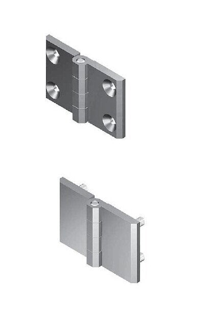 M6 316 Stainless Steel Countersunk Screw-On Hinge - Image 1