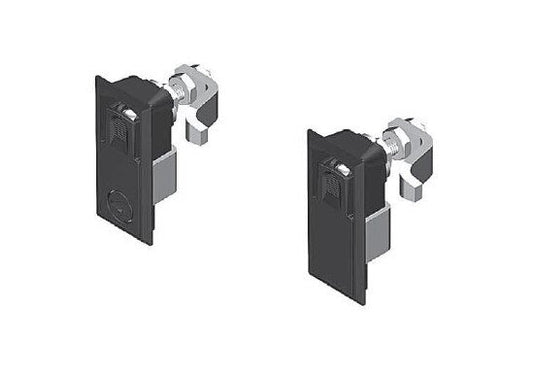 16mm Tool Locking Cylinder Compression Latch w/ Black Powder Coated Handle - Image 1