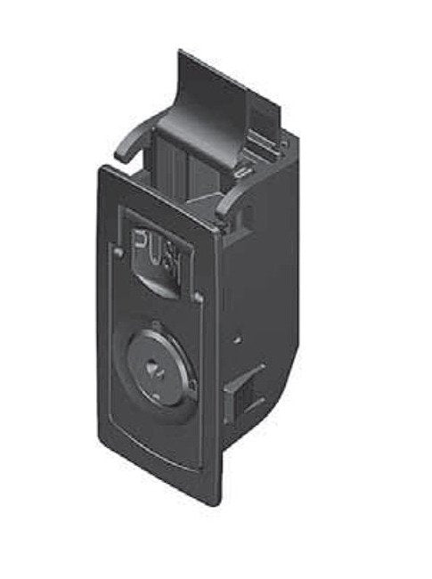 All Electronics Hardware Key Locking FH333 Black Rectangular Slam Latch - Image 1