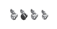 8mm Female Hexagon Die-Cast Zinc Chrome Plated Quarter Turn Lock with 3mm Pin