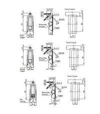 1-24mm Grip Range Black Trigger Latch - Phillips Drive (NEMA 4)