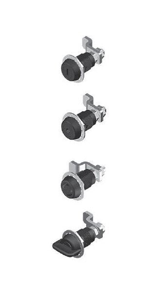 Small Compression Latch - Knob Style Cylinder, 3.2-6.4mm H Grip Range - Image 1