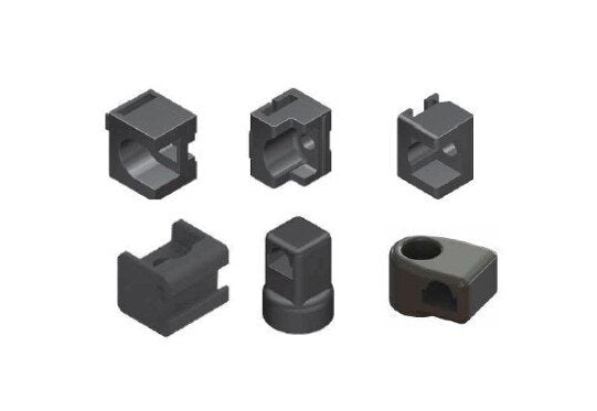 Black Polyamide Rod Guide M6 x 16 C Version for Enhanced Door Security - Image 1