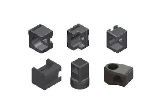 Black Polyamide Rod Guide M6 x 16 C Version for Enhanced Door Security - Image 1