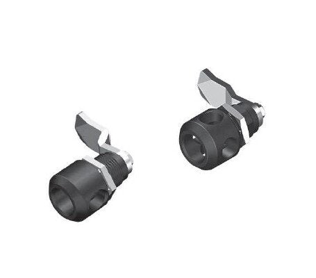 4mm Double Bit Die-Cast Zinc Black Padlock Quarter Turn Lock - Image 1