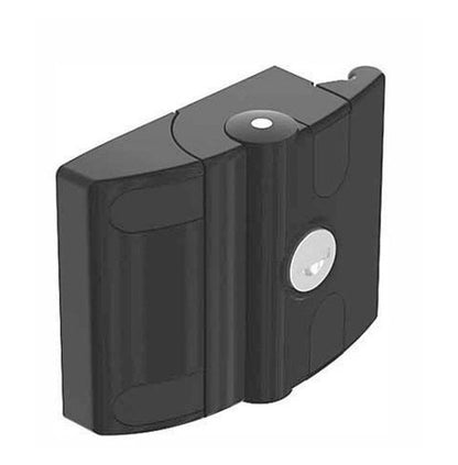 Black Powder Coated Keyed Differently Compact Slam Latch - Die-Cast Aluminum - Image 1