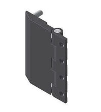 Black Powder Coated Screw-On Hinge with M5 Threaded Stud - All Electronics Hardware