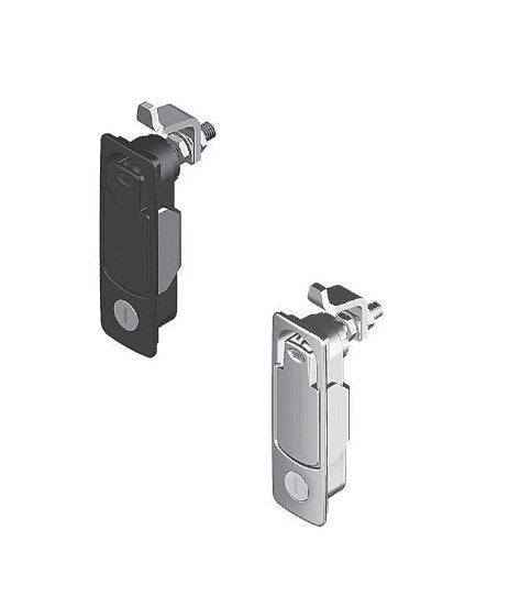 FH1245 Key Locking Compression Latch - 1mm Cam Forward, Black Powder Coated - Image 1