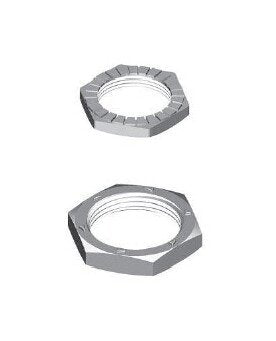 M19 Brass Lock Nut (Pack of 10) - All Electronics Hardware - Image 1