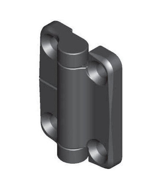Asymmetric Torque Friction Hinge, 3.4N.m Open / 2.0N.m Close, Black Powder Coated - Image 1