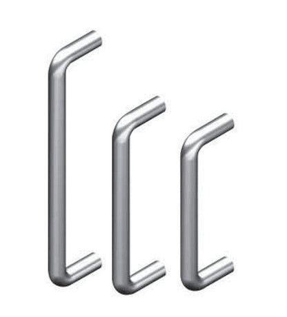 150mm Mild Steel Chrome Plated U Shape Handle for Industrial Applications - Image 1