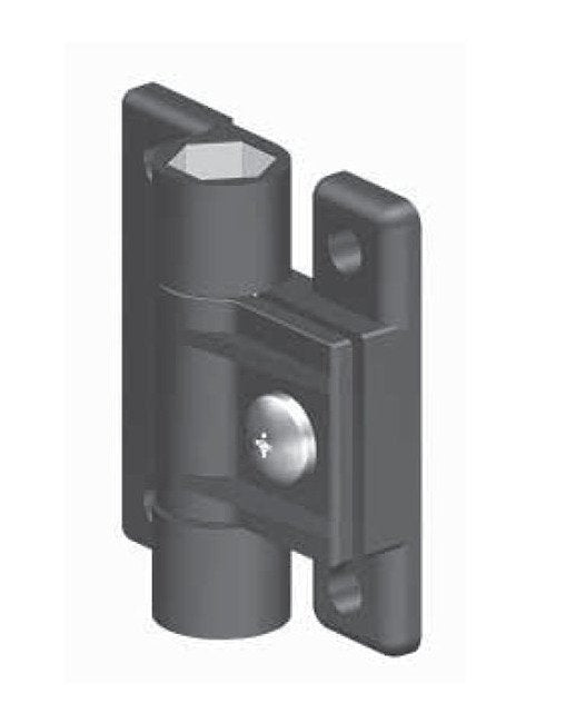 White Friction Hinge - Small Round Screw Hole, Acetal & Polycarbonate, All Electronics Hardware - Image 1