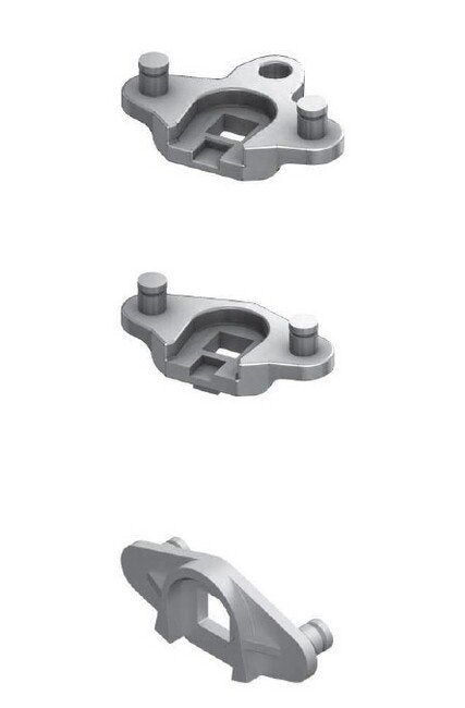 Die-Cast Zinc Three Point Cam Adapter with Reverse Side Cam Mounting - Image 1