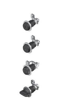 Hex Cylinder Small Compression Latch - 22.2-25.4mm H Grip Range