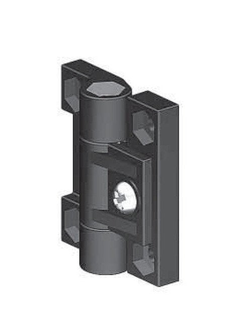 White Friction Hinge with 4mm Hex Screw Hole - Small Size - Image 1