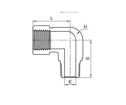 ISE Series 1/4 in Street Elbow - NPT Threaded - Image 2