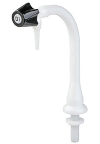 Duraline DI Water Lab Faucet, Natural Polypro Deck Mount