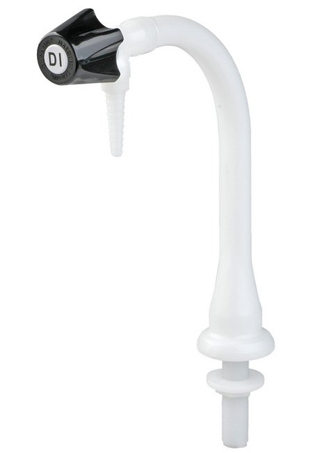Duraline DI Water Lab Faucet, Natural Polypro Deck Mount - Image 1