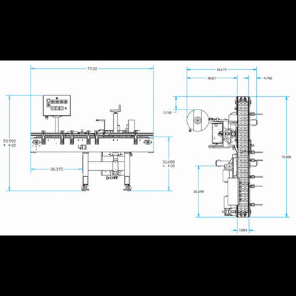 2" Black GF-PP Simplex Basket Strainer with FPM O-Rings and Flanged End Connections - Image 2