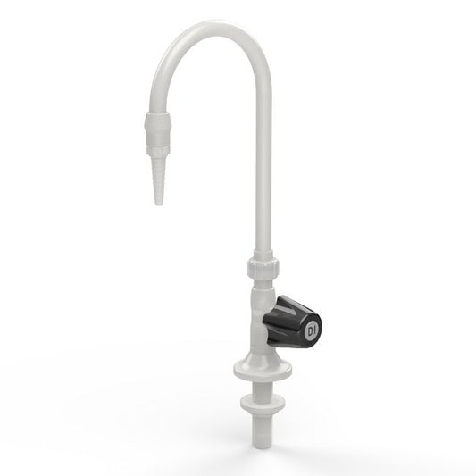 High Purity PVDF Lab Faucet, Deck Mount with Swivel Union, 3/8" NPT Inlet - Image 1