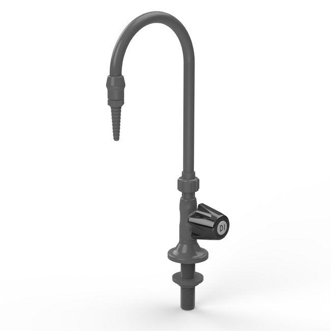 PVC Lab Faucet with Duraline Control Valve & Swivel Union - Image 1