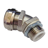 3/4" 45-Degree AISI 316 Fitting for SHIELDTITE® MIL Assembly - Liquid Tight Flex Conduit