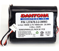 High-Capacity 3.7V Lithium-Ion Battery (7800 mA·h) - 3 Cells