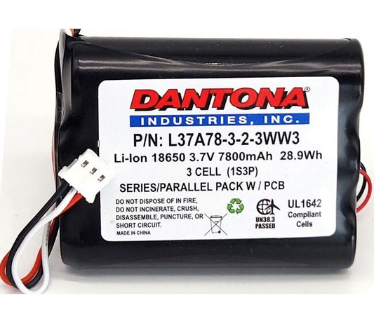 High-Capacity 3.7V Lithium-Ion Battery (7800 mA·h) - 3 Cells - Image 1