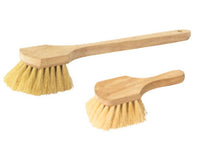 Tanis® 8-1/2 Inch Wood Hand Scrub Brush with Natural Tampico Filament