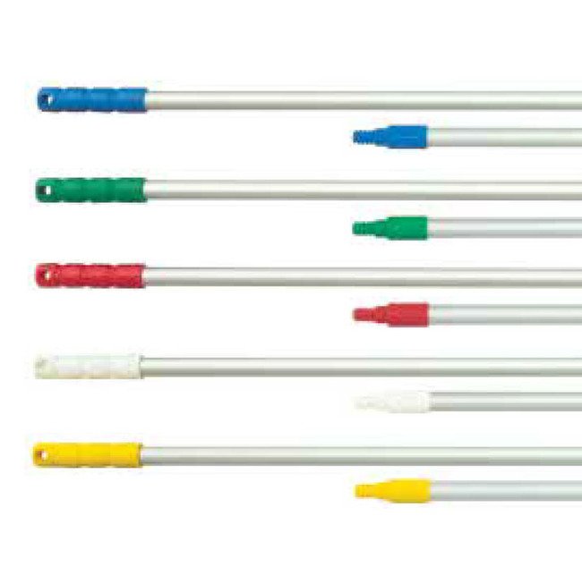 47-inch Blue Tip Color Aluminum Handle for Maintenance Brushes - Image 1