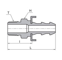 1/2 Inch Male Pipe Thread (MPT) Adapter Fitting