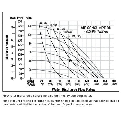 2" Aluminum Pwr-Flo™ AODD Pump with Santoprene Diaphragm - Image 3