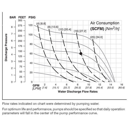 1/2" Stainless Steel Pwr-Flo™ AODD Pump with Buna Diaphragm - Image 3