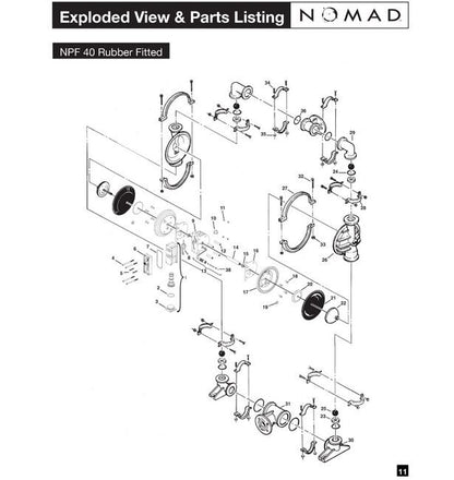 1 1/2" Polypropylene Pwr-Flo™ AODD Pump with Hytrel® Diaphragm - Image 2