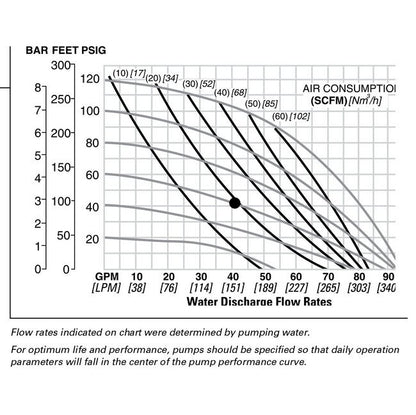 NOMADÂ® 1 1/2" Polypropylene Pwr-Floâ„¢ AODD Pump with HytrelÂ® Diaphragm - Image 2