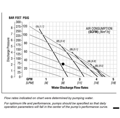 NOMADÂ® 1/4" NPT PWR-FLOâ¢ AODD Pump, Polypropylene with Viton/FKM Diaphragm - Image 2