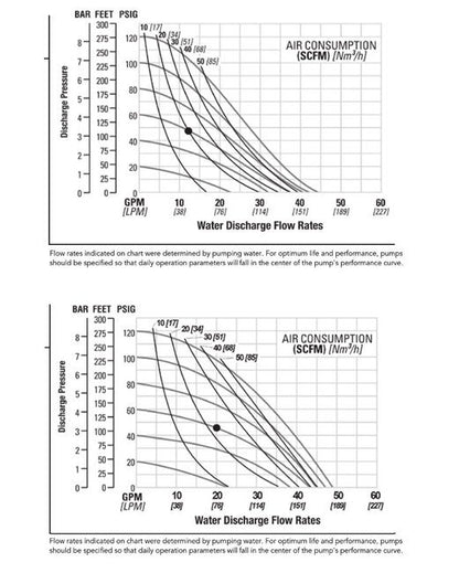 NOMAD PWR-FLO 1" Stainless Steel AODD Pump with Hytrel Diaphragm - Image 3