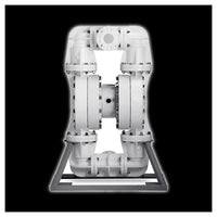 3" Flanged PWR-FLO AODD Pump, Polypropylene with PTFE Diaphragm