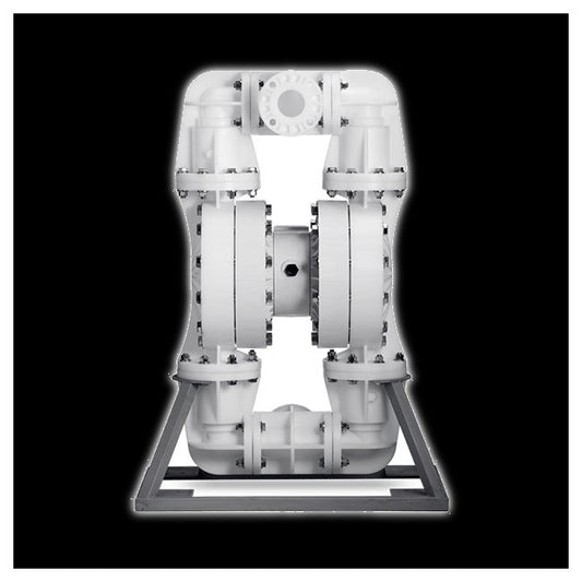 3" Flanged PWR-FLO AODD Pump, Polypropylene with PTFE Diaphragm - Image 1