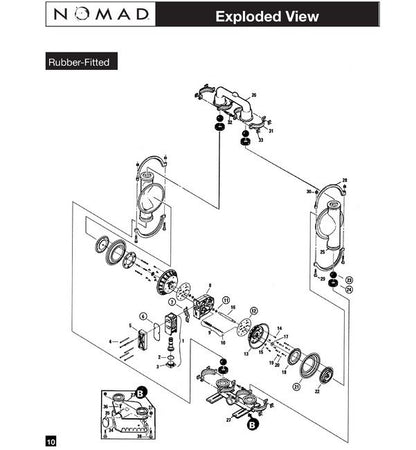 3" Stainless Steel PWR-FLO AODD Pump with Santoprene Diaphragm - Image 2