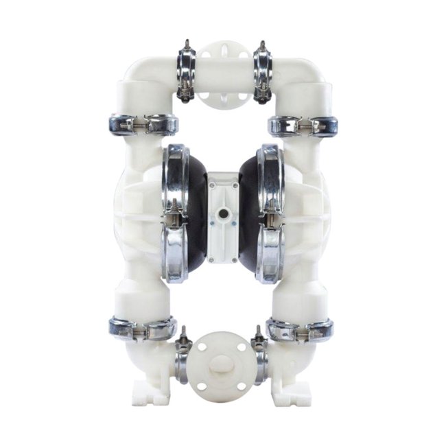2" Flanged Polypropylene PWR-FLO AODD Pump with Viton Diaphragm - Image 1
