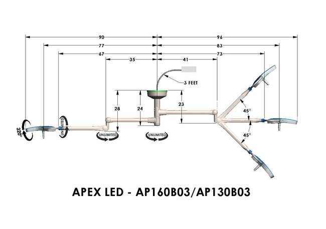 Burton APEX LED Surgical Light - Advanced Shadow Reduction - Image 5