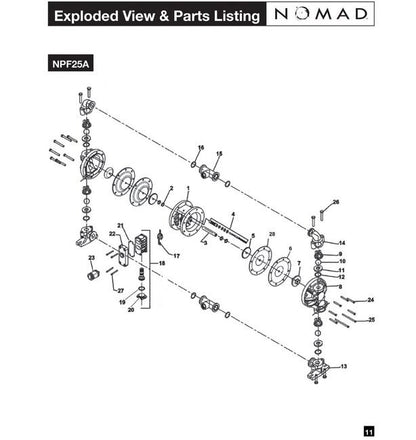 NOMAD® 1" Polypropylene Pwr-Flo™ AODD Pump with Viton®/FKM Diaphragm - Image 2