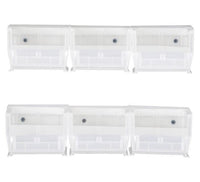 Heavy Duty Clear-View Hang-and-Stack Bin Set