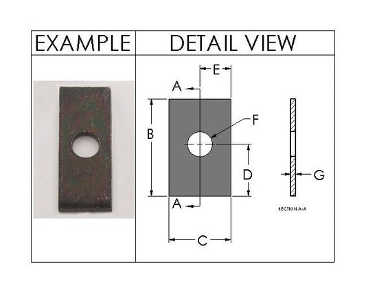 MinVee MV0WPAX Wheel Plate - Image 1